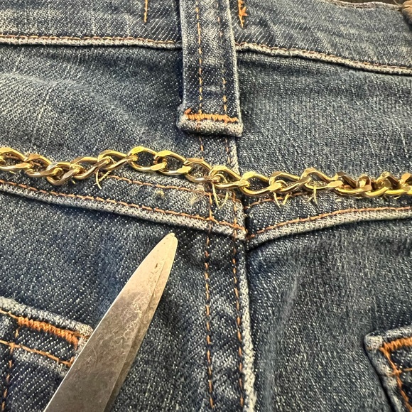 D&G Dolce & Gabbana Women's Jeans Chain  Italy Size 30 - Picture 6 of 11